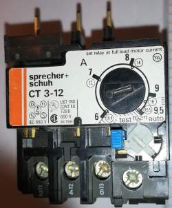 Sprecher+ Schuh CT3-12  Overload Relay ,  1,0-1,6A ..použitý/used .. cena na dotaz / price on request