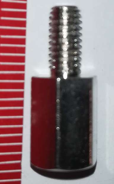 DA7M4x10 - Distanční sloupek, výška 10mm, M4 matka/šroub ..  balení  50ks za 90Kč