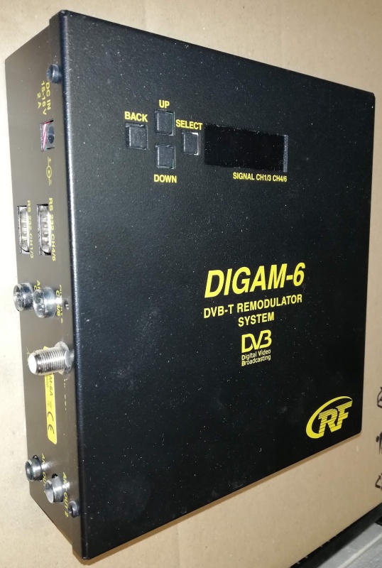 DIGAM-6 DVB-T remodulator system .. použitý / used  ..  cena na dotaz / price on request