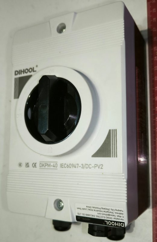Solární odpojovací spínač 40A - DKPM-M16-40 DIHOOL