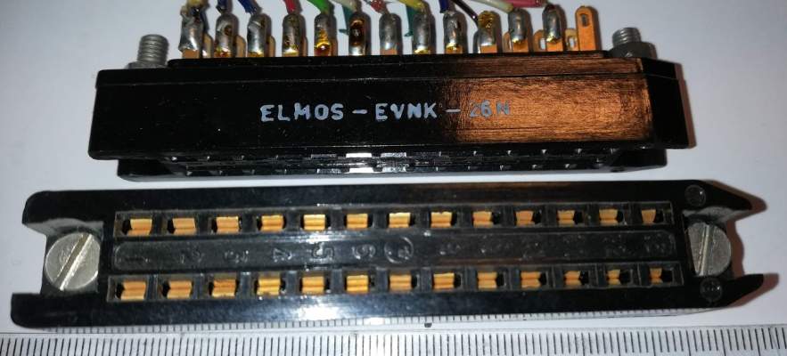 ELMOS-EVNK-26N, konektor 26pin, pájený  .. cena na dotaz / price on request