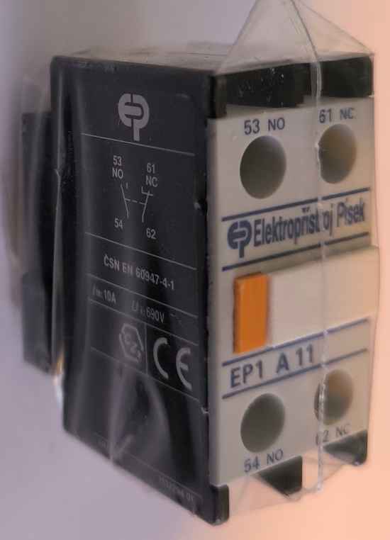 EP1A11 Blok pomocných kontaktů, montáž čelně, 1Z +1V Elektropřístroj   .. cena na dotaz / price on request