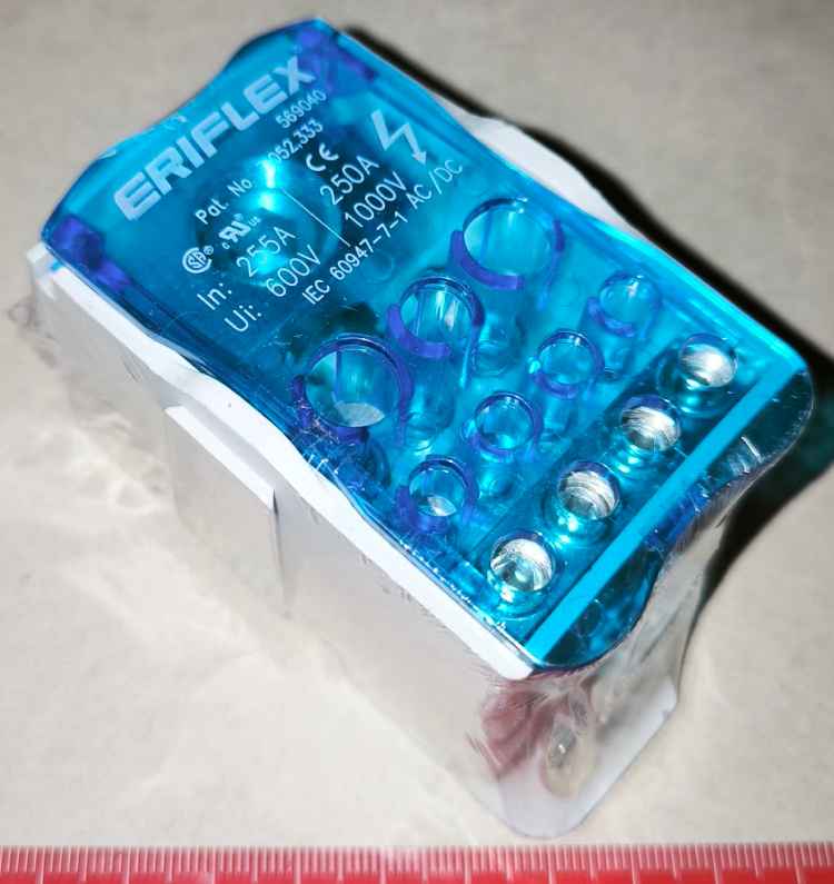 Rozvodný blok jednopólový ERICO ERIFLEX UD 250A 569040