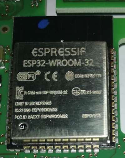 ESP-WROOM-32 WiFi/WLAN+Bluetooth Modul - ESPRESSIF - modul zapájen na desce