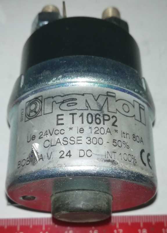 ET106P2 - 24V 80A - RAVIOLI relé   .. cena na dotaz / price on request
