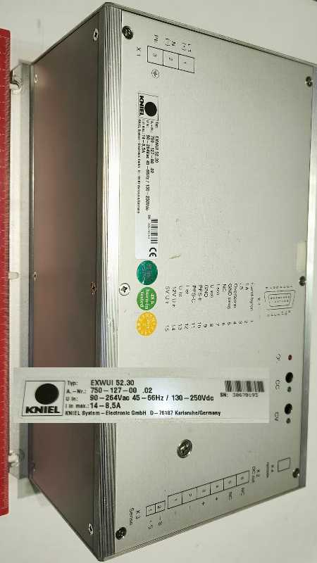 KNIEL EXWUI 52.30 (750-127-00.02)  power supply.. použitý/used  .. cena na dotaz / price on request