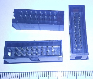 AMP - 1-1634688-6 - HEADER, BOX, THT, VERT, 2.54MM, 16pin ..balení 50ks za 50Kč