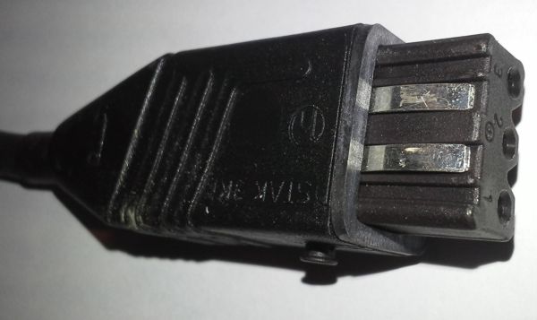 konektor STAK-3K s kabelem 15cm, 3 vodiče, použitý