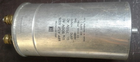 C MPP 47uF 930V/750V, nutno otestovat