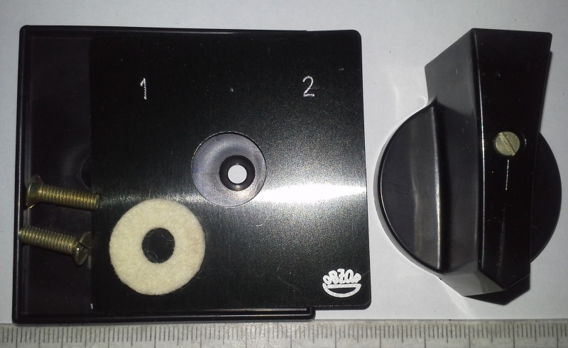 štítek OBZOR 1-2 s knoflíkem, sada, nepoužité