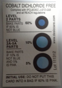Indikátor vlhkosti 5-10-60% po expiraci  -   balení  125ks za 30Kč