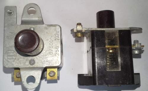 tlačítko 256 202u 6/500stř., starší