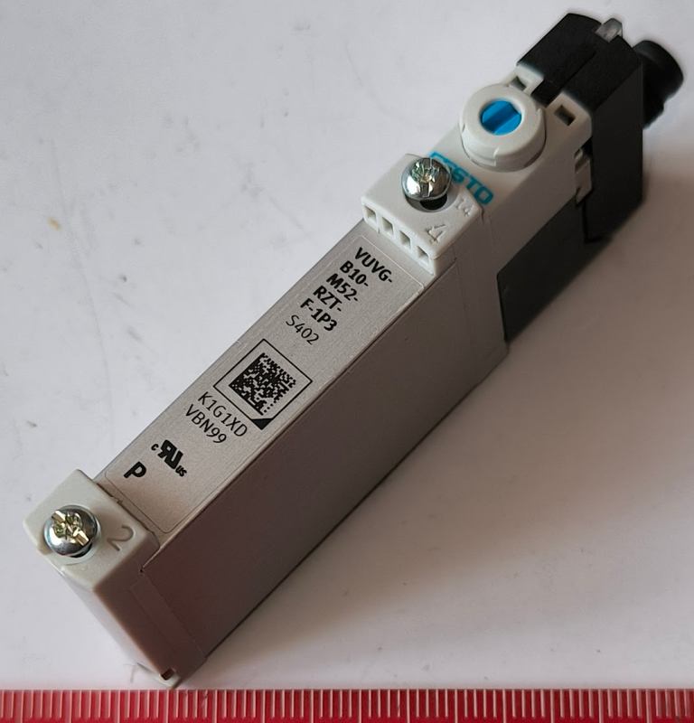 FESTO 574237, VUVG-B10-M52-RZT-F-1R8L, Solenoid Valve - Solenoid VUVG Series 24V dc