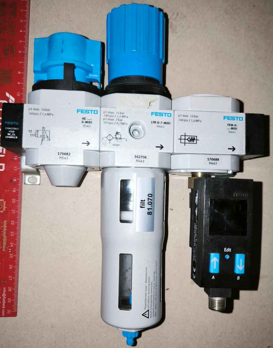 FESTO sestava (134), dle foto - na díly, použité