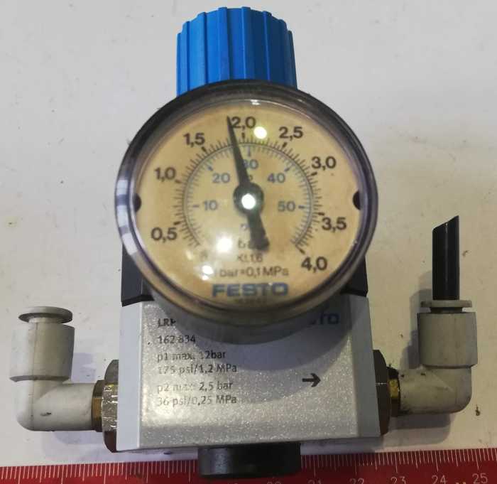 FESTO sestava z demontáže - LPR-1/4-2.5 162834 + 162842 a další dle foto