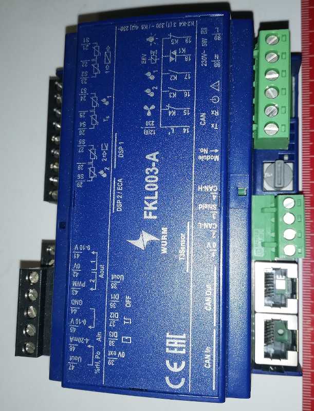 FKL003-A  Field module with semiconductor relay for EEV for advanced functions - WURM .. použitý / used .. cena na dotaz / price on request