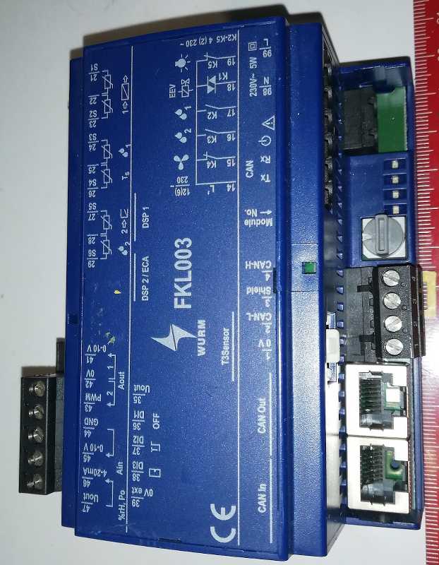 FKL003  Field module with semiconductor relay for EEV for advanced functions - WURM .. použitý / used .. cena na dotaz / price on request