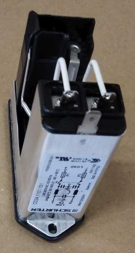 FKSP2-55-1/I - CD44.1101.151 - Power Entry Connector Receptacle, Male Blades - Module IEC 320-C14 Panel Mount, Flange