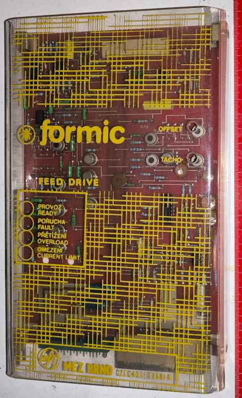 deska FORMIC Feed drive, nepoužitá, uloženka, MEZ Brno   .. cena na dotaz / price on request