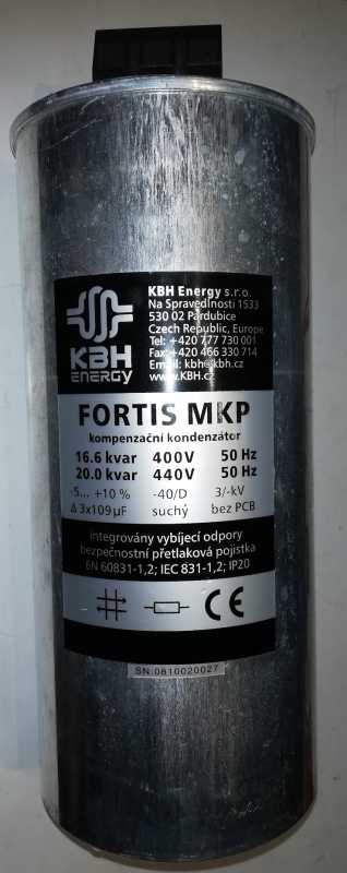 kompenzační kondenzátor FORTIS MKP 3x109uF