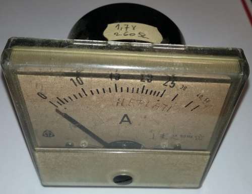 FP80 - stupnice 0-50A, starší, špinavý