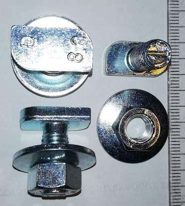 GAA65DP30 - Screw, T-Head, M8 x 20mm, sold w/1 nut .. balení 20ks