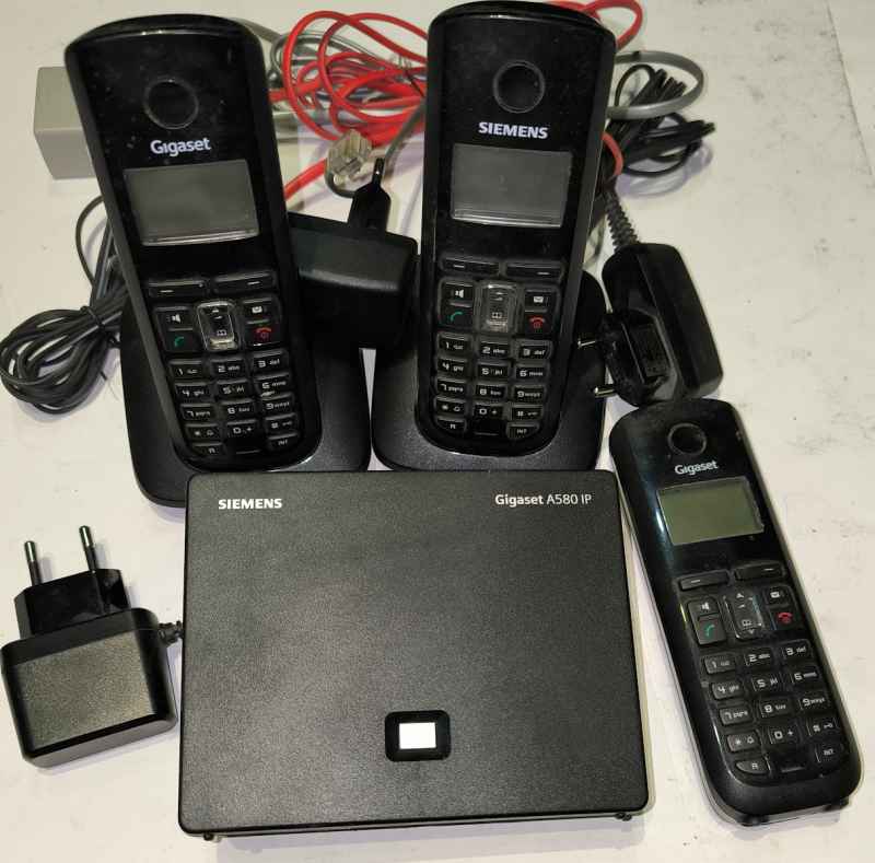 sestava Siemens GIGASET A580IP, z demontáže, do poslední chvíle v provozu, dle foto