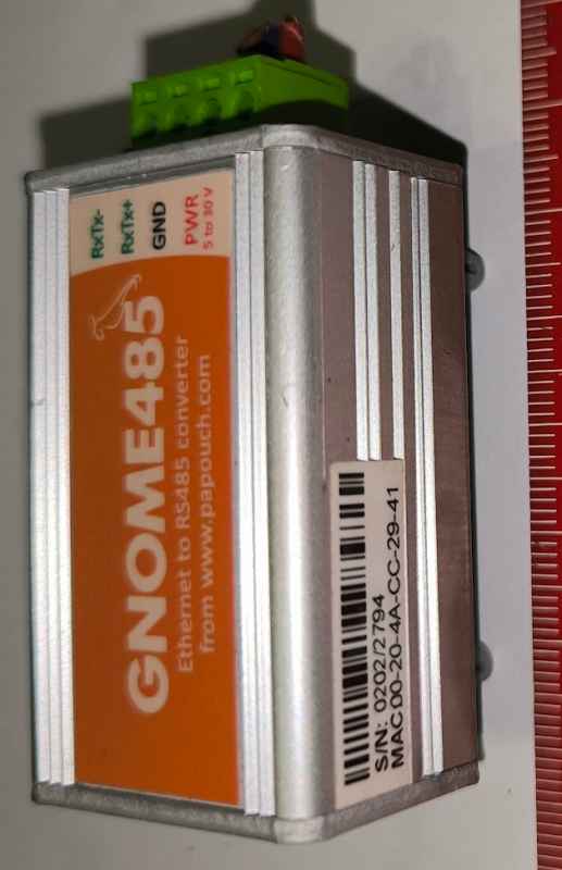 GNOME485: Převodník Ethernet RS485 - 5-30Vdc    .. použitý / used
