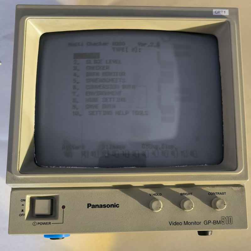 Video Monitor GP-BM910 pro MULTI Checker A200  .. použitý / used  .. cena na dotaz / price on request