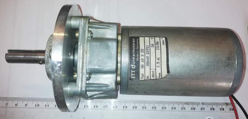 motor s převodovkou ITT Dunkenmotoren GR63x25 24V 2,5A .. cena na dotaz / price on request