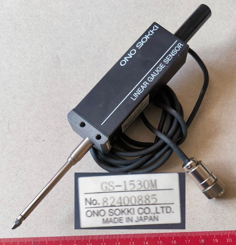 Ono Sokki GS-1530M Linear Guide Sensor   .. použitý / used .. cena na dotaz / price on request