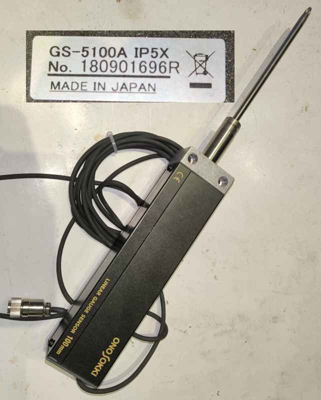 GS-5100A -   ONOSOKKI - Linear Gauge Sensor 100mm .. použitý / used    .. cena na dotaz / price on request