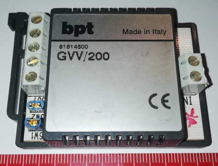 modul bpt GVV/200 61814500 - Řídící jednotka hlasité komunikace, S-200   .. cena na dotaz / price on request