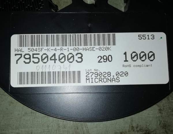 HAL504SF-K - Hall-Effect Sensor Family- SOT89    .. cena na dotaz / price on request