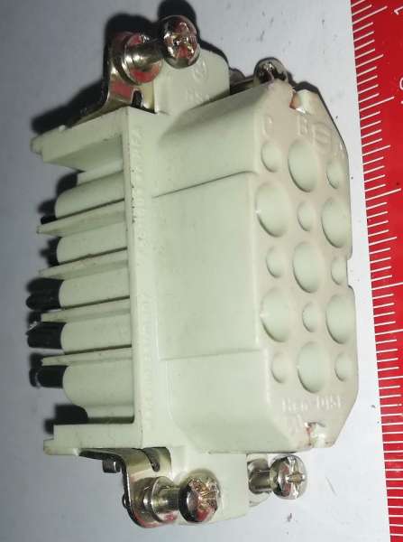 konektor HARTING   použitý / used, plně osazen (008)