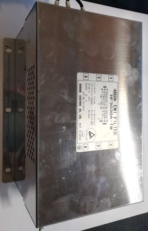 Soshin HF3030A - TM EMI noise filter, AC250V, 30 A , použitý / used   .. cena na dotaz / price on request