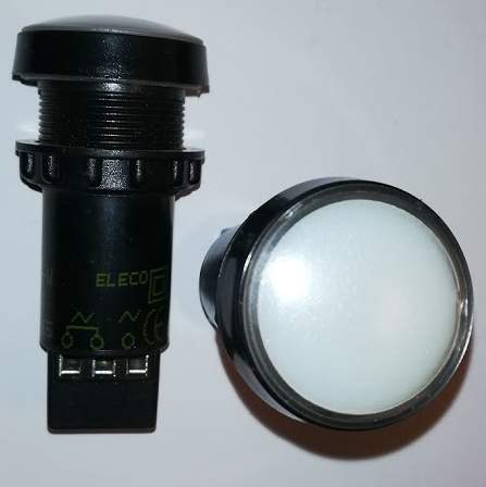 HIS-06-W - 230AC Signálka bílá Eleco