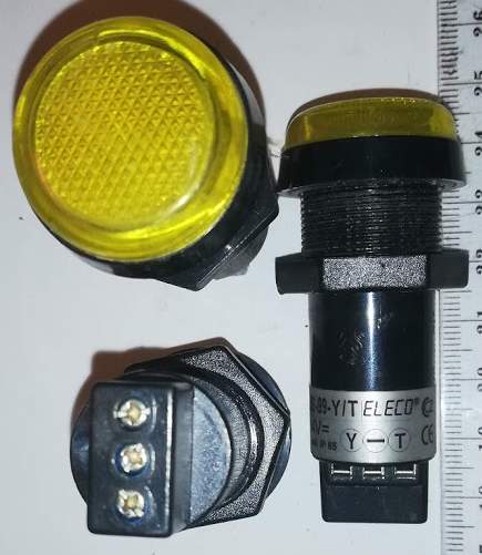 HIS-99-Y/T - 24Vss -  Signálka  Eleco žlutá