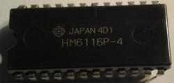 HM6116P-4 - 2048-word X 8bit High Speed CMOS Static RAM .. cena na dotaz / price on request