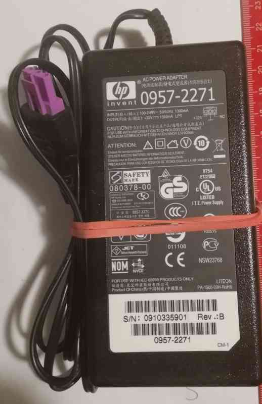 Zdroj HP 0957-2271 - Power module - Input voltage 100-240VAC, 50-60Hz - Output voltage 32VDC, 1.56mA, 50 watt  - HP AC adaptér pro HP OfficeJet 6xxx - starší