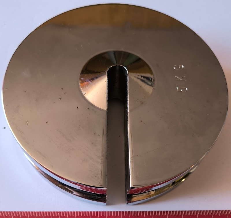 calibration weights TTC-M 5kg - INSTROM, d=150mm, 4=40mm   .. cena na dotaz / price on request