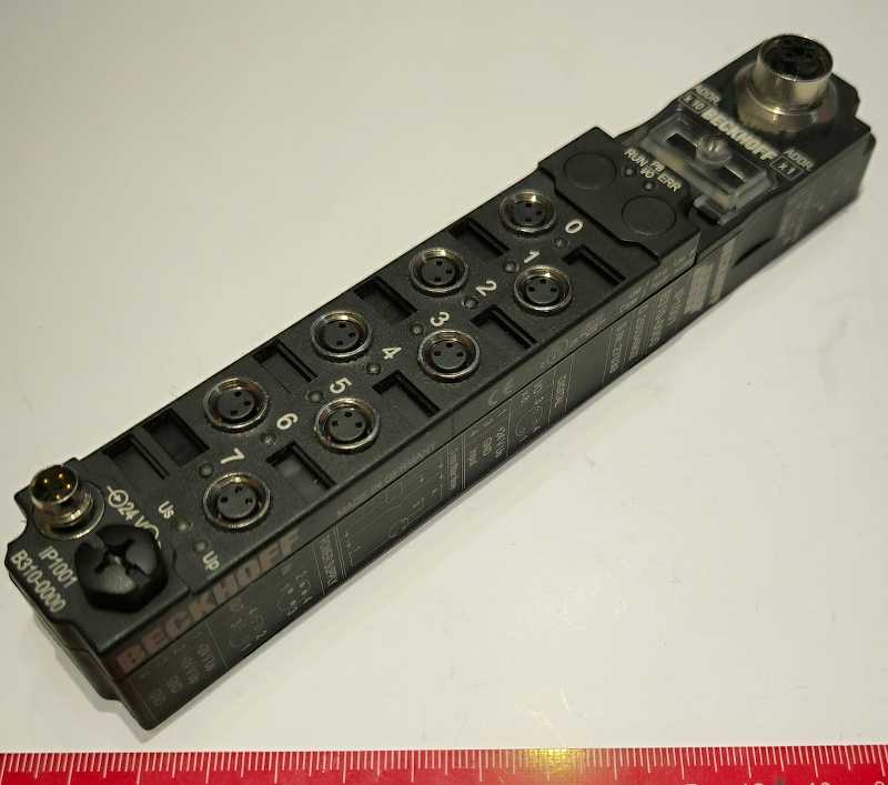IP1001-B310-0000 BECKHOFF - Fieldbus Box, 8-channel digital input, PROFIBUS, 24 V DC, 3 ms, M8  .. použitý / used   .. cena na dotaz / price on request