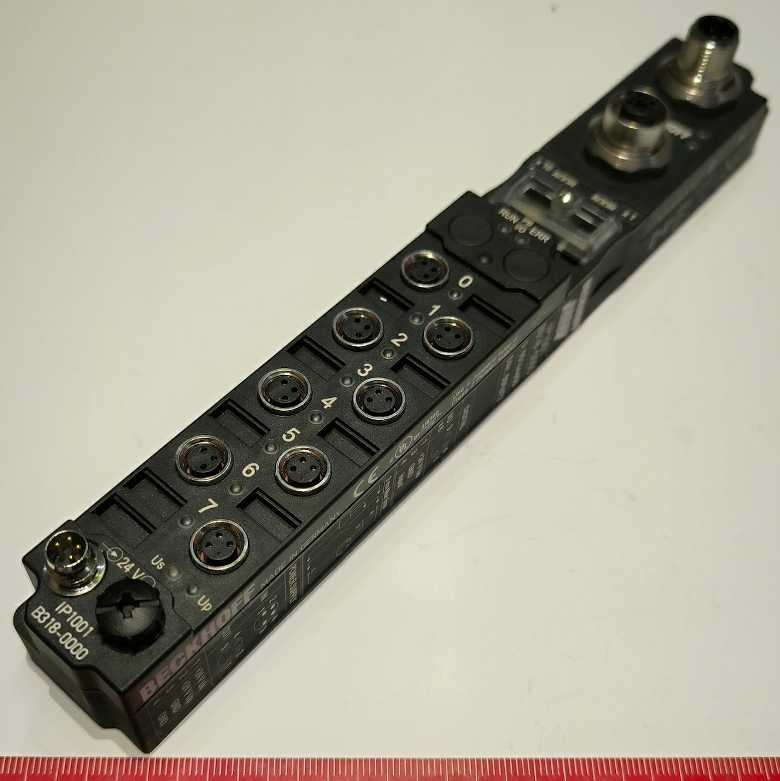 IP1001-B318-0000 BECKHOFF - Fieldbus Box, 8-channel digital input, PROFIBUS, 24 V DC, 3 ms, M8  .. použitý / used   .. cena na dotaz / price on request