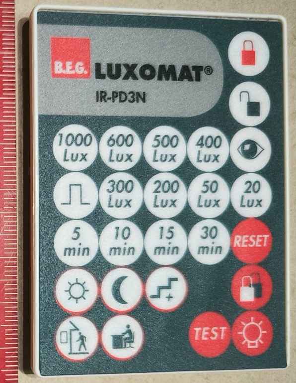 Dálkový ovládač LUXOMAT IR-PD3N