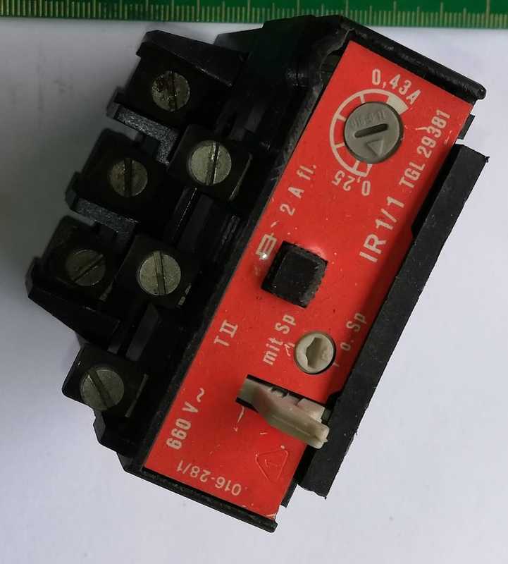 IR1/1 TGL29381 0,25A - 0,43A ..  cena na dotaz / price on request