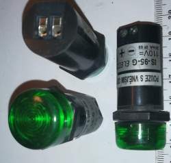 IS-95-G 110Vss -  Signálka  Eleco zelená, z demontáže