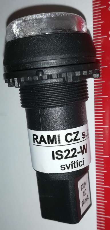 IS22-W signálka 230V svítící