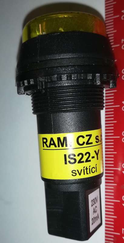 IS22-Y signálka 230V svítící