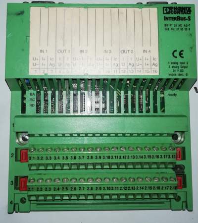InterBus-S  I/O module - IBS RT 24 AIO 4/2-T - 2753009   .. použitý / used .. cena na dotaz / price on request