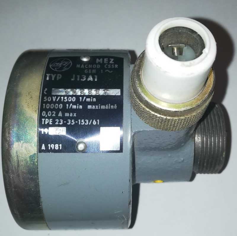 J13A1 - 50V/1500ot/min, starší    .. cena na dotaz / price on request